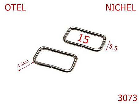 Inele dreptunghiulare - 3073/INEL DREPTUNGHIULAR-15-mm-1.5-nichel--3L3-3G2--