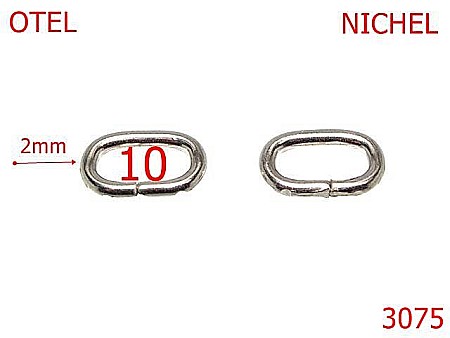 Inele ovale - 3075/INEL OVAL-10-mm-2-nichel---3H6--