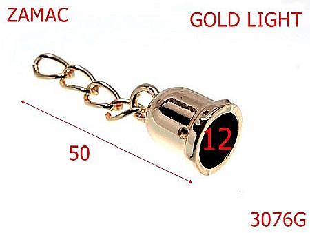 Clopotei poseta - 3076G/CLOPOTEL-12-mm---gold light-15A4--4E8   --