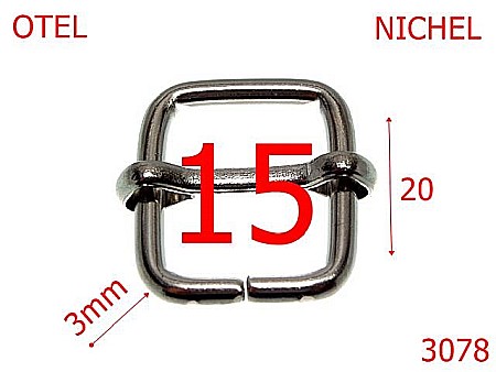 Catarame - 3078/CATARAMA REGLAJ-15-mm-3-nichel--1D4-1A7-6K7/6F7--