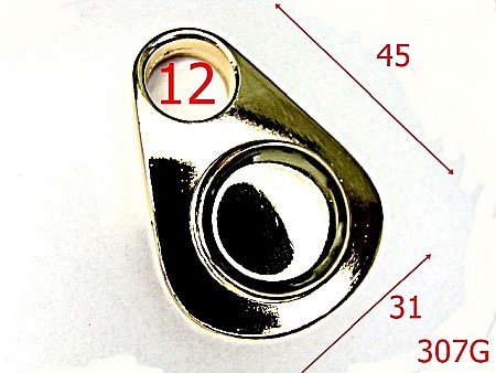 Sustinatori poseta - 307G/SUSTINATOR  -31x45-mm---gold---3A8--U35