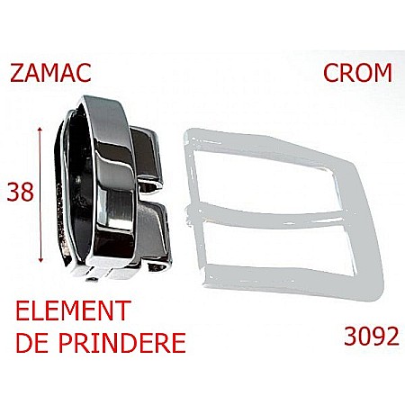 Catarame - 3092/CLEMA PRINDERE CATARAMA-38-mm---crom---6C6--