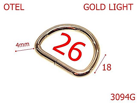 Inele D - 3094G/INEL D-26-mm-4-gold---3E1--
