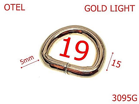 Inele D - 3095G/INEL D-19-mm-5-gold---3E1--