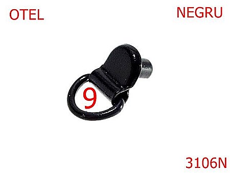 Inele D - 3106N/INEL RAMBO BOCANC-9-mm---negru-15A2----