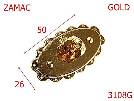 Inchizatori - 3108G/INCHIZATOR-50X26-mm---gold---12H10--