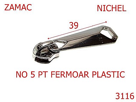 Cursori fermoar - 3116/CURSOR-NO 5-mm---nichel---2G3--