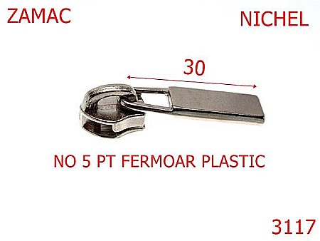 Cursori fermoar - 3117/CURSOR-NO 5-mm---nichel---2G1--