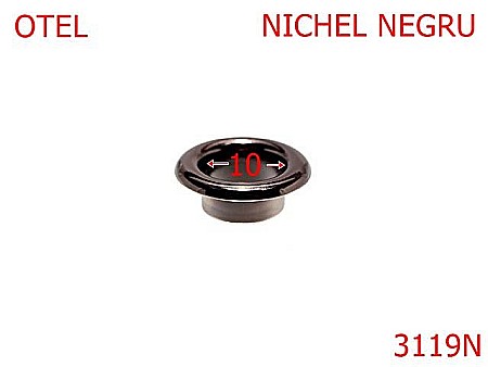 Ocheti - 3119N/OCHET-10-mm---nichel negru---2F6--