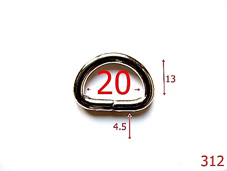 Inele D - 312/INEL POSETA-20-mm-4.5-nichel---3B3--AG38