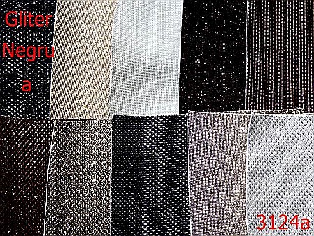 Captuseala - 3124a/Tesatura Gliter-1.4 ML----negru-----