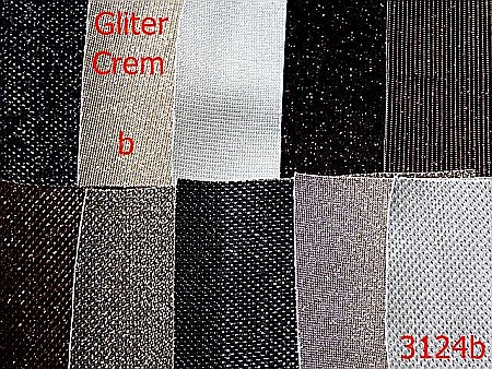 Captuseala - 3124b/Tesatura Gliter-1.4 ML----crem-----