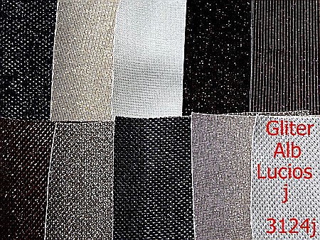 Captuseala - 3124j/Tesatura Gliter-1.4 ML----alb lucios-----