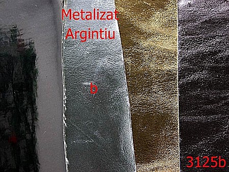 Pentru marochinarie - 3125b/Piele artificiala metalizata-1.4 ML----argintiu-----