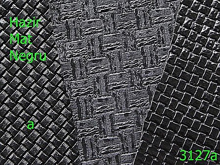 Pentru marochinarie - 3127a/Piele artificiala Hazir mat-1.4 ML----negru mat-----