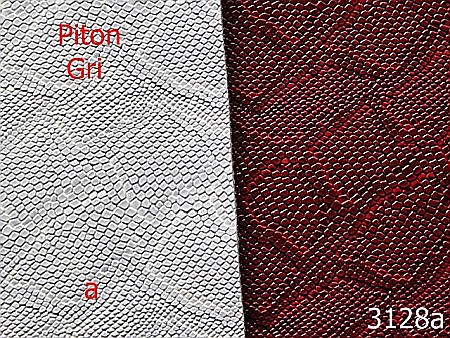 Pentru marochinarie - 3128a/Piele artificiala Piton-1.4 ML----gri-----