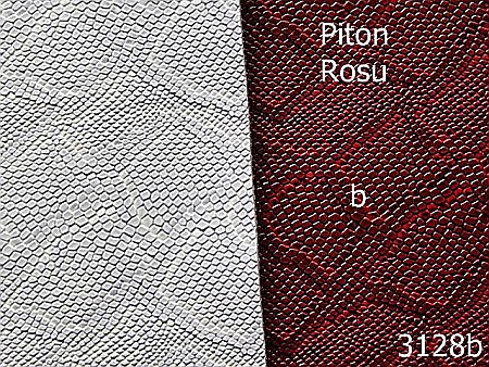 Pentru marochinarie - 3128b/Piele artificiala Piton-1.4 ML----rosu-----