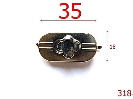 Inchizatori poseta - 318/INCHIZATOARE-35X18-mm---nichel---13K10-13K10 /13L9-H22