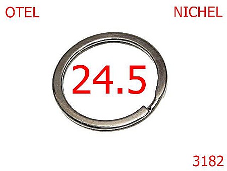 Inele breloc - 3182/INEL BRELOC-24.5-mm---nichel---5F1/4J1--