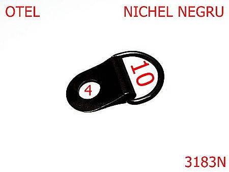 Inele D - 3183N/INEL Rambo -10-mm---nichel negru--15A3---