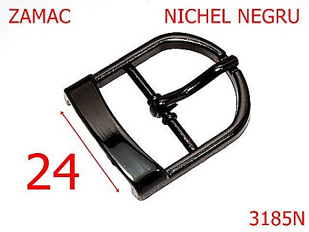 Catarame poseta - 3185N/CATARAMA POSETA-24-mm---nichel negru-7B6-7A6--6B6--