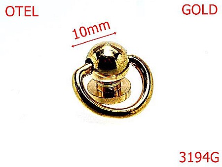 Inele D - 3194G/SUSTINATOR  CU SURUB-10-mm---gold--10C27-4K3--