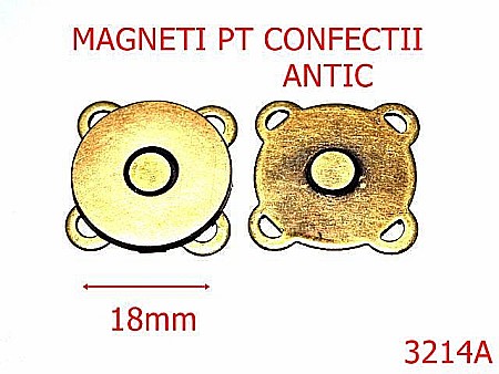 Magneti - 3214A/MAGNETI CONFECTII -18-mm---antic-15B2--5J7--K43