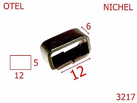 Pasant pafta - 3217/PASANT CURELUSA-12-mm-6-nichel---6G8--
