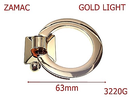 Inchizatori - 3220G/INCHIZATOARE CLICHET-63-mm---gold light---14E10--