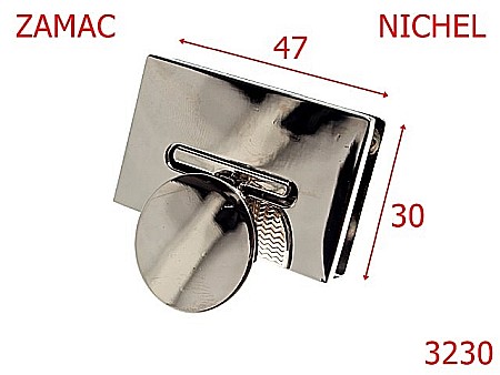 Inchizatori - 3230/INCHIZATOARE POSETA-47X30-mm---nichel---14J14--