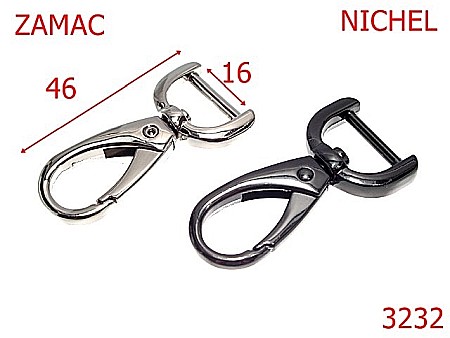 Carabine poseta - 3232/CARABINA POSETA-16-mm---nichel--5K8---