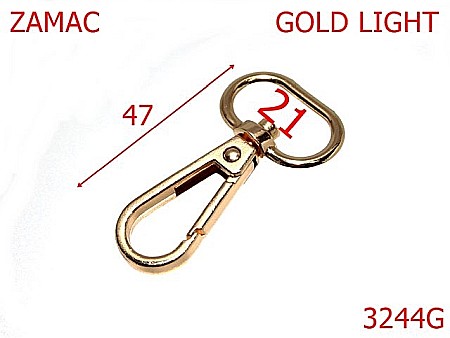 Carabine poseta - 3244G/CARABINA POSETA-21-mm---gold light---5F3-11A4--