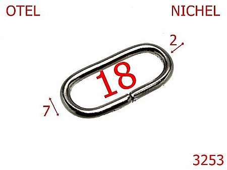 Inele ovale - 3253/INEL OVAL-18-mm-2-nichel---3D6--