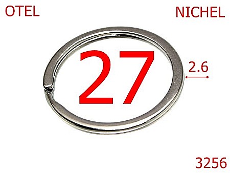 Inele breloc - 3256/INEL BRELOC-27-mm-2.6-nichel---4D2--