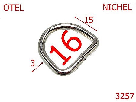 Inele D - 3257/INEL D-16-mm-3-nichel---2B4-3G6--