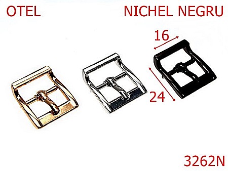 Catarame poseta - 3262N/CATARAMA POSETA-16-mm---nichel negru-7B5----