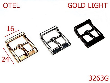 Catarame - 3263G/CATARAMA POSETA-16-mm---gold light-7J3----