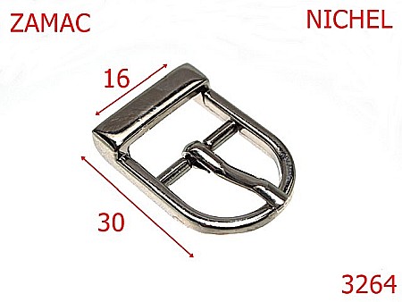 Catarame poseta - 3264/CATARAMA POSETA-16-mm---nichel-6F7--6K7-11A4--