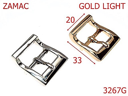 Catarame poseta - 3267G/CATARAMA POSETA-20-mm---gold light-7J3-7K7-7E3--