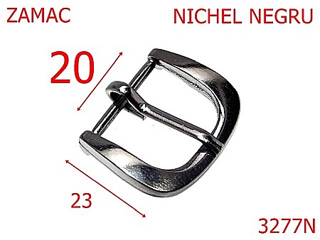 Catarame - 3277N/CATARAMA POSETA-20-mm---nichel negru-7A5--6C5--