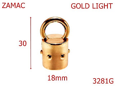 Clopotei poseta - 3281G/CLOPOTEL ZAMAC-12-mm---gold light-15B3--4K8/4G7--
