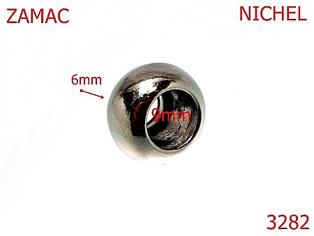 Clopotei poseta - 3282/CLOPOTEL ZAMAC-9-mm---nichel-15A4--5E8--