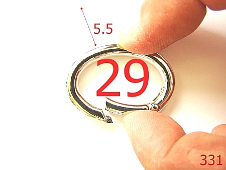 Inele - 331/INEL OVAL CU DESCHIDERE 29MM NIKEL-29-mm-5.5-nichel---3D6/3A6--A19