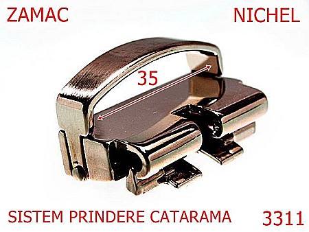 Catarame - 3311/SISTEM PRINDERE CATARAMA-35-mm---nichel---6E8--