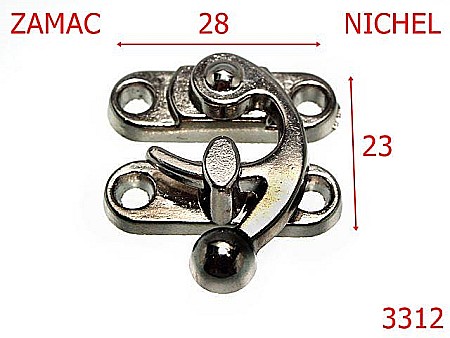 Inchizatori - 3312/INCHIZATOARE-28X23-mm---nichel---12H12--V43