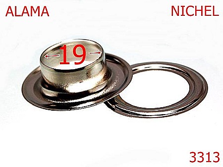 Ocheti - 3313/OCHET ALAMA-19-mm---nichel---GONDOLA-2C1/2A2--