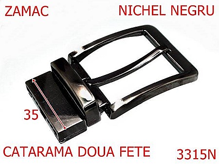 Catarame - 3315N/CATARAMA ROTATIVA-35-mm---nichel negru---5G3/5F4/5F6/5F2--