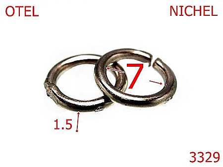 Inele rotunde - 3329/INEL ROTUND-7-mm-1.5-nichel---4G5-4C7-5H2--