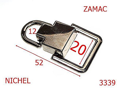 Sustinatori poseta - 3339/SUSTINATOR MANER POSETA-20-mm---nichel---6C8/4A4--