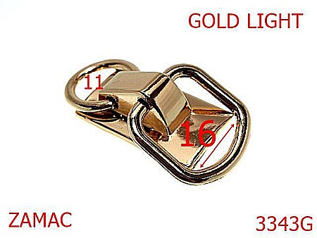 Sustinatori poseta - 3343G/SUSTINATOR MANER POSETA-16-mm---gold light-----